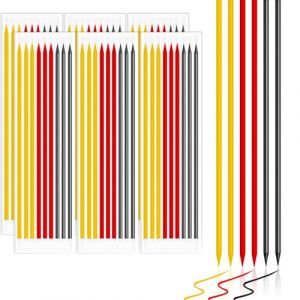 Jyvex Lot de 54 mines de crayon de 2,8 mm pour crayon de charpentier, mines de rechange étanches Pica Dry Mines solides à trous profonds (couleur) (Jly Store, neuf)