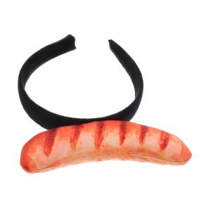 TOGEVAL Bandeau Simulant Nourriture Unique Accessoire De Cosplay Amusant Pour Fête Événement Ou Photo Chapeau Hot-dog Original (HeroYn, neuf)