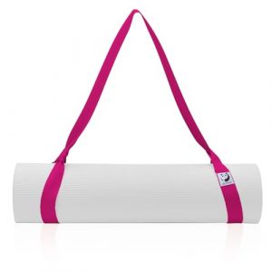 Slim Panda Sangle de transport pour tapis de yoga en coton - Sangle de transport réglable pour toutes les tailles de tapis de yoga - Sangle élastique pour pilates, étirement et fitness (tapis de yoga (Slim Panda Sports, neuf)