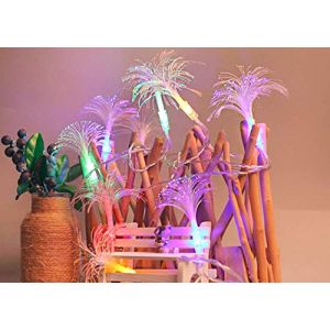 Guirlandes de Fleurs, 2.5M 20LED Fibre-optique Corne Fleur de Pissenlit Guirlande Lumineuse Batterie pour Guirlande Lumineuse à la Maison (Multicolore) (HUAWU Store, neuf)