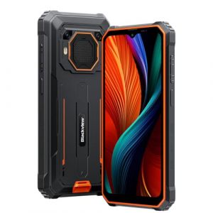Blackview BV6200 Plus Téléphone Incassable, 24GB+256GB, Batterie 11000mAh, Haut-Parleur Ultra-Fort 3W 98dB, 16MP+13MP, 6,56'' HD+, Android 14 Dual SIM IP68 Étanche Smartphone Débloqué, NFC Orange (ANKITA TEXTILE LTD, neuf)