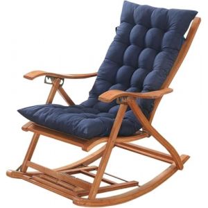 ZZDZW Coussin De Chaise Longue Bain De Soleil Coussin Transat Jardin Exterieur Coussin Matelassé Chaise Longue Épais Coussins pour Chaise À Bascule pour Fauteuil Relax(Navy Blue,170x55x8cm) (Pooneeliff, neuf)