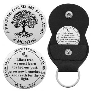 Ukodnus Jeton AA de 1 &agrave; 11 mois, pi&egrave;ce de sobri&eacute;t&eacute; de 1 &agrave; 30 ans, puce AA arbre de vie, jetons de r&eacute;cup&eacute;ration de m&eacute;daille AA, Alcooliques anonymes mensuels et annuels, small, Acier inoxydable, Sans (Rebyw123, neuf)