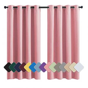 MENGH Rideaux Occultants Enfant 90x140cm Rose Tissu Occultant pour Rideau, Isolant Thermique dans de Nombreuses Couleurs, pour Chambre, Salon, Bureau (LIFENGQIHANG, neuf)