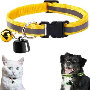 Collier Traceur GPS pour Chat & Chien — Mini Traceur GPS pour Chat – Suivi Mondial – sans Frais Supplémentaires – Compatible iOS & Android – pour Tout Collier – Localisation Intelligente (J) (xinmiaoshangdian, neuf)