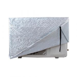 LXRHLIKG Housse Pompe a Chaleur Piscine, Cache Clim Film Aluminium, Couverture de Climatiseur Imperméable et Durable avec Doublure en Coton(88x35x58cm/35x14x23in) (LXRHLIKG, neuf)