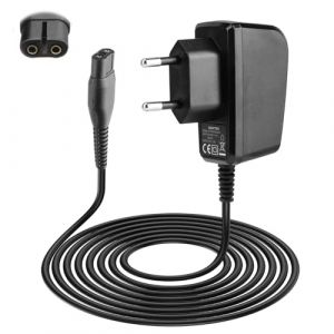 Yuio 5.5V Chargeur pour Karcher Lave Vitre WV1 WV2 WV5 WV60 WV70 WV75 Classic KV4 KWI1, 5.5V0.6A Chargeur Alimentation de Remplacement, Adaptateur Secteur pour Nettoyeur Lave Vitres (HuGuiWenHua, neuf)