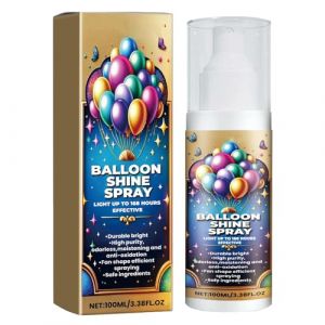 Spray brillance pour ballons | Spray éclaircissant pour ballons de 100 ml – Application facile en spray de finition brillante pour ballons, finition brillante durable, brillance instantanée et (krate, neuf)