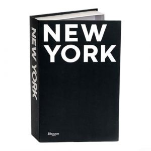 Tidevib Bo&icirc;te de Rangement Faux Livre avec Compartiment Secret, Ornement de Livre D&eacute;coratif pour la Maison ou le Bureau, pour Biblioth&egrave;ques, Bureaux et Tables Basses (New York) (FortuneUpUP, neuf)