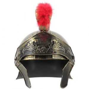 COLLBATH Casque Soldat Romain Dor&eacute; Moyen &Acirc;ge Accessoire Costume Cosplay Vintage pour Hommes F&ecirc;te D&eacute;guisement (Murdoffi, neuf)