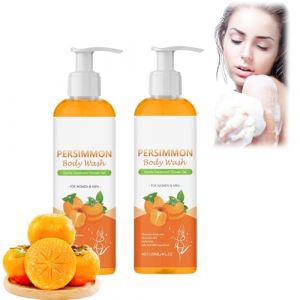Persimmon Body Wash, Gel Douche au Kaki, déodorant, gel douche au kaki pour personnes âgées, éliminateur d'odeurs corporelles pour femmes, gel douche, savon naturel au kaki pour hommes et femmes (2) (yangjinliankj, neuf)
