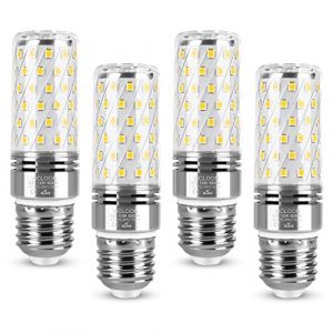 Vicloon Ampoule Led E27 12W, 4PCS LED Ma&iuml;s Ampoules E27 LED Ampoule 6000K,12W &Eacute;quivalent Ampoule Halog&egrave;ne 100W,LED E27 Base,1400LM,360 Angle,Non Dimmable,AC 175-265V (Vicloon&reg;-FR, neuf)