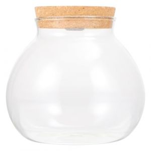 Balacoo Bouteille en li&egrave;ge &eacute;cologique - Pour terrarium - En verre transparent - Pour aquarium, aquarium, boule de nuit, cadeau (SLIENCE, neuf)