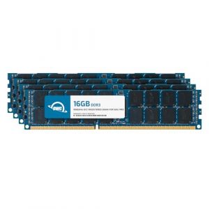 OWC OWC1866D3R9M64 module de m&eacute;moire 64 Go DDR3 1866 MHz ECC - Modules de m&eacute;moire (64 Go, 4 x 16 Go, DDR3, 1866 MHz, 240-pin DIMM, Bleu) (MemoryC, neuf)