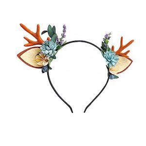 FRCOLOR Bandage de No&euml;l Ornement de Cheveux D&eacute;coration de Cheveux Femme Coiffe Cerf Accessoire de F&ecirc;te Ornement de Cerf (Laners, neuf)