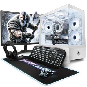 VIBOX IV-122 PC Gamer Complet • 23" Écran • AMD Ryzen 7 5700X 4,6 GHz • Nvidia RTX 5060 8 Go • 16 Go RAM • 1 to NVMe M.2 SSD • Windows 11 • WiFi (Vibox Gaming, neuf)