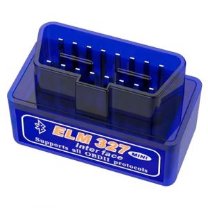 Elm 327 OBD2 Bluetooth OBD2 Mini Scanner OBD2 Bluetooth V2.1, Elm 327 Diagnostic Tools Engine System OBD-II for Android, iOS and Windows,for Petrol and Diesel Cars (WenShengQi, neuf)