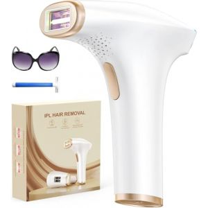 Haarlosy &Eacute;pilateur Lumi&egrave;re Puls&eacute;e de Glace, IPL &Eacute;pilateur Laser 999,900 Flashes avec 9 Niveaux et 3 Fonctions - HR/SC/RA pour Femme et Homme, Visage, Corps, Bikini, Aisselles (MTRE, neuf)