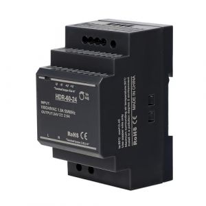 Stonenect Transformateur d'alimentation Rail Din Alimentation modulaire montable pour automatisation industrielle Boîtes de distribution Instrumentation Transformateurs (24V 2.5A HDR-60-24) (Stonenect, neuf)