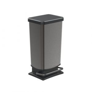 Rotho Paso Poubelle 40l avec p&eacute;dale et couvercle, Plastique (PP) sans BPA, 40 (35.3 x 29.5 x 67.6 cm) (Rotho Kunststoff GmbH, neuf)
