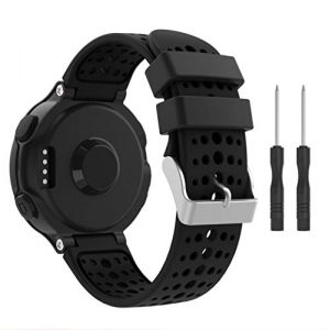 Syxinn Compatible avec Forerunner 235 Bracelet de Montre, Bracelets de Remplacement Bande en Silicone Souple Sport Strap avec Outils pour Forerunner 235/220/230/620/630/735XT (CSVK-EU, neuf)