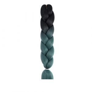 Extension Cheveux Naturel Extensions de cheveux synthétiques Jumbo Braids DIY 24" 100g Tresses en boîte pré-étirées Gris Blanc Noir Marron for enfants femmes(S) (Mobang Ubest, neuf)