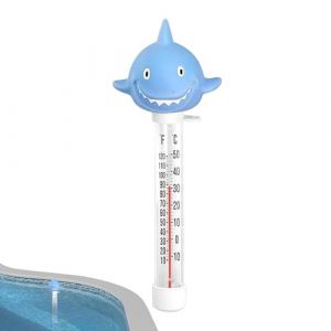 Jauge de Température Flottante pour Piscine,Thermomètre Aquatique en Forme de Requin | Thermomètre Flottant pour Mesurer la Température de l'Eau pour Piscine Spa Bassin (zhuteans, neuf)