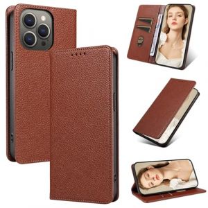 Beajew Coque pour Nokia C01 Plus/C1 2nd Edition Housse en Cuir, Etui Premium en Cuir PU, Antichoc TPU Housse, Fonction StandPorte Carte Credit Ticket, Fermeture Magn&eacute;tique Flip Case - Marron (KSTFMY, neuf)