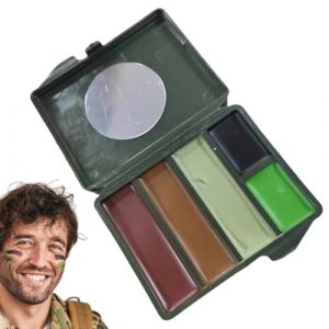 Peinture de camouflage pour le visage, Peinture de camouflage pour le visage de chasse,Peinture de maquillage pour la chasse - Peinture de camouflage compacte de dissimulation pour la chasse (Sunnyushine, neuf)