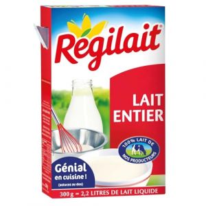 REGILAIT – Lait en Poudre Entier, Texture Onctueuse et Saveur Riche, Boîte Pratique 300g - Le lot de 4 (Marché Parisien, neuf)