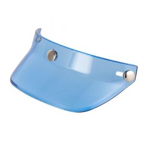 Dickly Visi&egrave;re de Casque, Pare-Soleil &agrave; 3 Boutons-Pression, Protection Solaire &agrave; Visage Ouvert pour Casques R&eacute;tro, Remplacement Direct, Bleu (Lurjsjrgk, neuf)