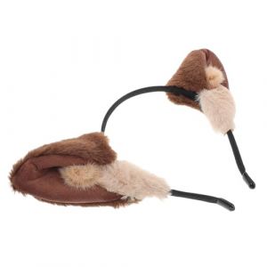 VALICLUD bandeau oreille de loup accessoire de cheveux d'halloween bandeau de maquillage bandeaux d'oreille d'animal pour les femmes bandeaux d'animaux pour femmes Plastique Brun (Cedongh, neuf)