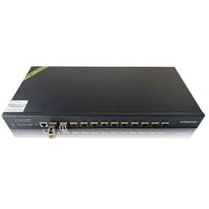 Elfcam - 10Gb Commutateur G&eacute;r&eacute; avec 12 Ports 10G SFP+, 10GbE Switch Fibre Optique Managed Web/CLI L3, Compatible avec Freebox Ultra et Orange Livebox 6, Rallonge Votre R&eacute;seau 10Go (Elfcam&reg; Fulfilment Service, neuf)