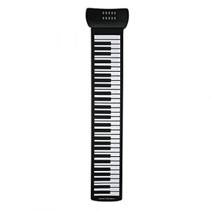 Roll Up Piano, 61 Touches Piano Pliable Portable Rechargeable Electronic Hand Roll Piano Flexible Soft Electric Digital Roll Up Keyboard Piano, pour les Débutants (Fanaod-EU, occasion)
