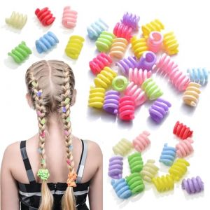 CALLYSONIC Tresse de cheveux pour fille, pinces à cheveux, perles à clipser, perles à cheveux, pinces à cheveux, mini pinces à cheveux, mini pinces à cheveux, pinces à cheveux, barrettes à cheveux (HSYTEK-Direct, neuf)