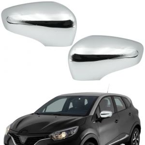 Ruolin Couvercle de Rétroviseur, Coque de Retroviseur Exterieur de Voiture Capuchon de Rétroviseur Compatible avec Renault Clio 4 Captur Zoe (Fenglan EU, neuf)