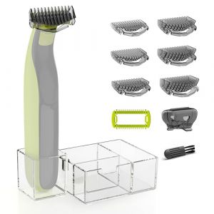 KIONCARE Kit de Sabots Plus pour Philips OneBlade, avec sabots de 1 &agrave; 6 mm (6 tailles), sabot corporel de remplacement, capuchon de protection et support de rangement (DalioCare, neuf)