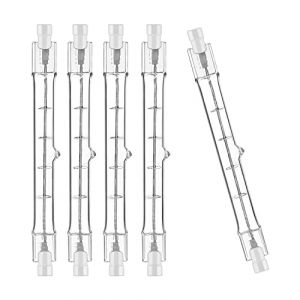 Jaenmsa R7S Ampoule Halog&egrave;ne 78mm 100W 230V, Tige Halog&egrave;ne pour Spot de B&acirc;timent et Eclairage Paysage, Dimmable, Lot de 5 (Meijii, neuf)