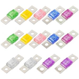 yotutun Fusible Midi, 14 Pièces Mini Fusible 30A/40A/50A/60A/70A 80A/100A Fusibles Automobiles Fusible Midi à Courant Élévé pour Voitures, Camions, Véhicules de Construction (khfsusmxz, neuf)