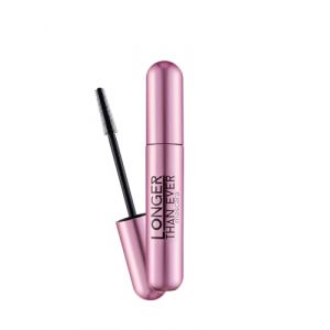 Flormar Longer Than Ever Mascara - Maquillage Mascara Noir Waterproof avec Brosse en Silicone – Longueur & Volume pour Cils Courts et Raides – Définition & Courbure (Flormar Cosmetics GmbH, neuf)
