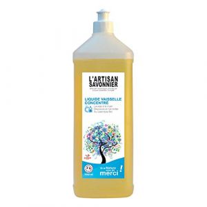 L'Artisan Savonnier Entretien - Lot de 2 liquides vaisselle concentr&eacute;s 1L - Vendu par unit&eacute; (Les Trois Mousquetaires, neuf)