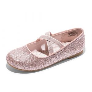 DREAM PAIRS Kids Ballerines Filles Mary Jane Chaussures de Plates Élégantes Princesse Fêtes Ballerine À Enfiler Rose Angie-2 Taille 32 (dreampairsEU, neuf)