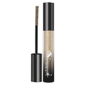 Wimnqie Mascara Or,Mascara Argent - Mascara imperméable à cils longs - Teinte de cils de maquillage de cils étincelants résistant aux taches longue durée pour une utilisation sur scène pour les (meiapiao, neuf)