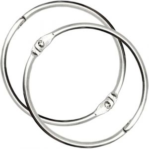 2 Pi&egrave;ces Grand Anneau en M&eacute;tal Polyvalent Anneaux Porte-Cl&eacute;s Anneau de Reliure Anneau &agrave; Feuilles Mobiles Anneau de Classeur Anneau Articul&eacute; pour Rideau de Douche T-Shirt Sac Scrapbooking DIY(118 mm) (tulan4820208, neuf)