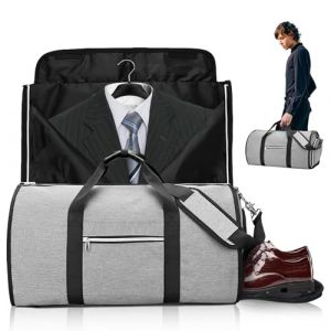 Sac de V&ecirc;tements Pliable, Garment Bag Sacs &Agrave; V&ecirc;tements pour Voyage | S-ac &Agrave; V&ecirc;tements Convertible | Sacs de Voyage de Grande Capacit&eacute; Avec Pochette &Agrave; Chaussures | Sac de Costume Suspendu de ge (SNOW FRIEND LIMITED, neuf)