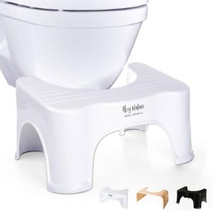 Hey Nature HOCA Tabouret Toilette physiologique/Marche Pied Toilette Contre hémorroïdes, Constipation, intestin Irritable/Rehausseur WC Adulte pour des selles Plus saines/Marche Pied Enfant Bain (Hey Nature, neuf)