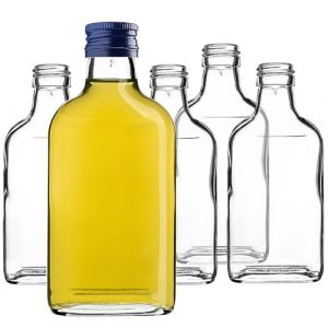KADAX Lot de 10 petites bouteilles en verre de 200 ml avec bouchon &agrave; vis, flacons vides &agrave; remplir, mini bouteilles pour liqueur et eau de vie (Bleu) (KADAX, neuf)