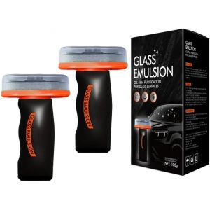 Qifor Glass Guard,Qifor Nettoyant Vitre Voiture,Brosse De Nettoyage Pare-Brise,Brosse De Nettoyage Pour Film Vitre D'huile De Voiture,Nettoyage Anti Pluie Pare Brise Intérieur,Lave Glace Hiver (2) (sSaangiAO, neuf)