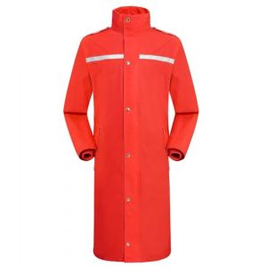 Coutyuyi Homme Veste de pluie imperm&eacute;able &agrave; long manteau de pluie pour capuche r&eacute;utilisable V&ecirc;tements de pluie l&eacute;gers r&eacute;fl&eacute;chissants（Rouge,XXL） (Coutyuyi outdoor, neuf)