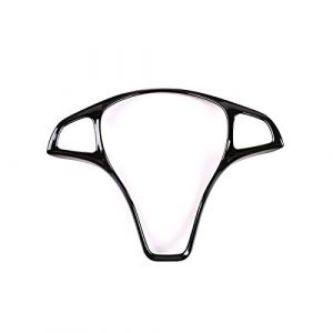 Tuoservo Panneau de rev&ecirc;tement en plastique pour volant pour Mercedes A B C E GLA CLA GLC GLS GLE Class W176 W246 W205 W213 W117 C117 X156 X253 W447 (noir brillant) (TuoxunTrade, neuf)